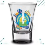 Vaso Tequilero Vidrio (Licor, Shot, Chupitos) - Obelisco, Circulo B.A (7x5cm)