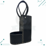 Porta Termo y Mate, Cuero, Color Negro