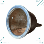 Mate Camionero de Vidrio, Forrado con Cuero MARRON - Imagen 2