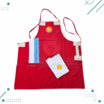 Delantal Parrillero + Repasador (Diseño Argentina) - Color Rojo - Imagen 2
