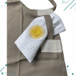Delantal Parrillero + Repasador (Diseño Argentina) - Color Marrón Claro - Imagen 5