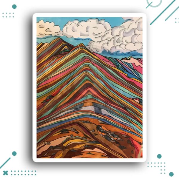 Sticker Argentina - Posral Cerro de los 7 Colores