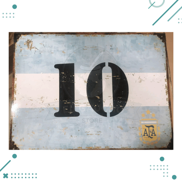 Cartel De Chapa, ARGENTINA AFA 30X40CM GRANDE