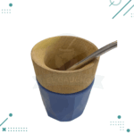 Mate Madera y Silicona + Bombilla Azul - Imagen 2