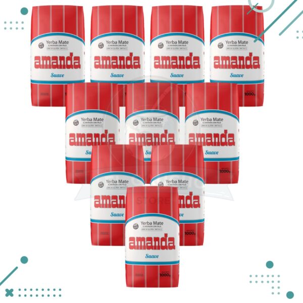 Yerba Mate Amanda SUAVE (1000gr) (pack 10) (10kg)