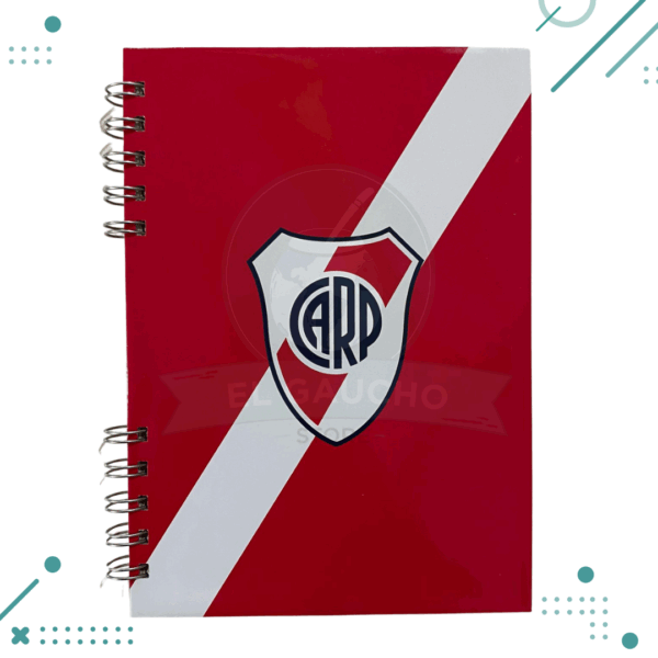 Cuaderno Rayado Tapa Dura Futbol (RIVER PLATE)