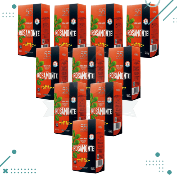 Yerba Mate Rosamonte, 55 Aniversario (1Kg) (pack 10) (10kg)