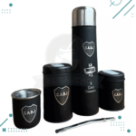 Set Matero Completo Grabado - Termo Acero, Yerb. Azuc. Mate y Bombilla (BOCA JUNIORS) (500ml) - Imagen 5
