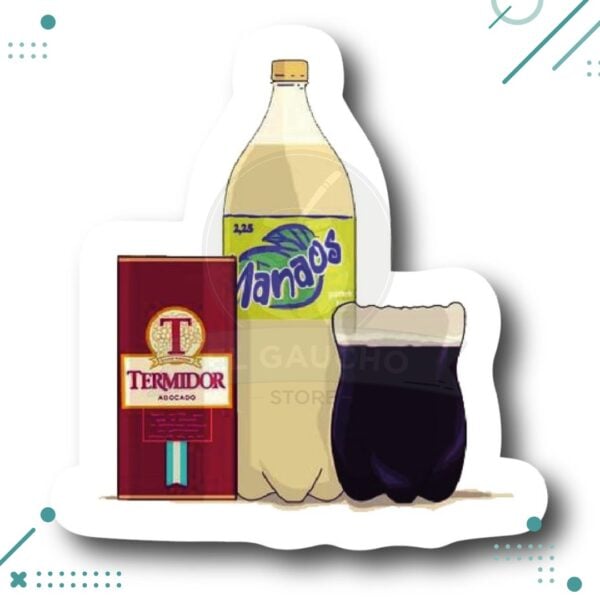 Sticker Argentina - Vino Termidor con Manaos