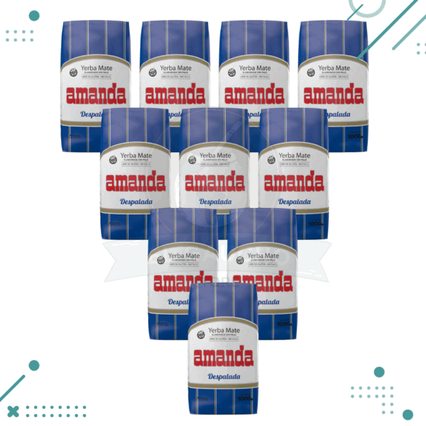 Yerba Mate Amanda Despalada 1Kg (pack 10) (10kg)