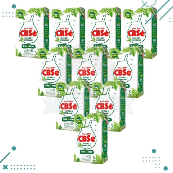 Yerba Mate CbSE Hierbas Serranas (1kg) (pack 10) (10kg)