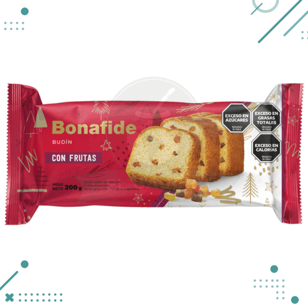 Budin con Frutas Bonafide 200gr