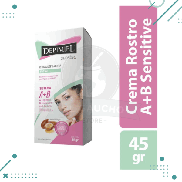 Crema Depilatoria Facial Piel Sensible x 45 gr Depimiel