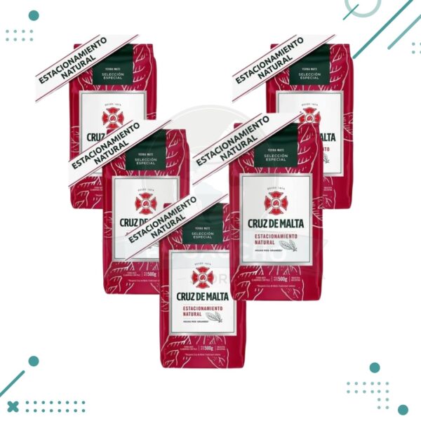 Yerba Mate Cruz de Malta SELECCION ESPECIAL, (500g)(pack 5 un)(2.5kg)