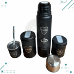 Set Matero Completo Grabado - Termo Acero, Yerb. Azuc. Mate y Bombilla (BOCA JUNIORS) (500ml) - Imagen 4