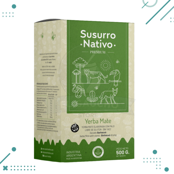 Yerba Mate SUSURRO NATIVO Premium Barbacua 500gr