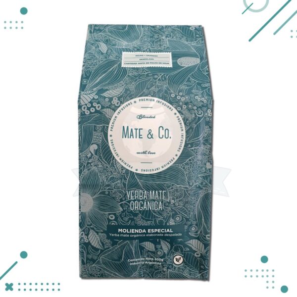 Yerba Mate MATE & CO Orgánica Despalada 500gr