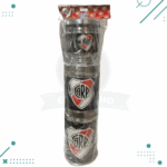 Set RIVER PLATE Mate+Lata de Yerba+Lata Azucar 3 piezas (Oscuro)