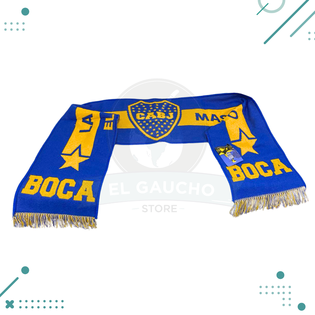 Diseno-sin-titulo-41-6.png Bufanda 3 Hilos - Boca juniors "La mitad mas uno" 1.45x21cm - Imagen 1