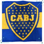 Bufanda 3 Hilos - Boca juniors "La mitad mas uno" 1.45x21cm - Imagen 3