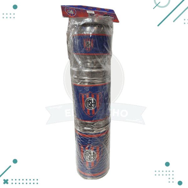 Set SAN LORENZO 3 piezas- Mate de aluminio+Lata de Yerba+Lata Azucar