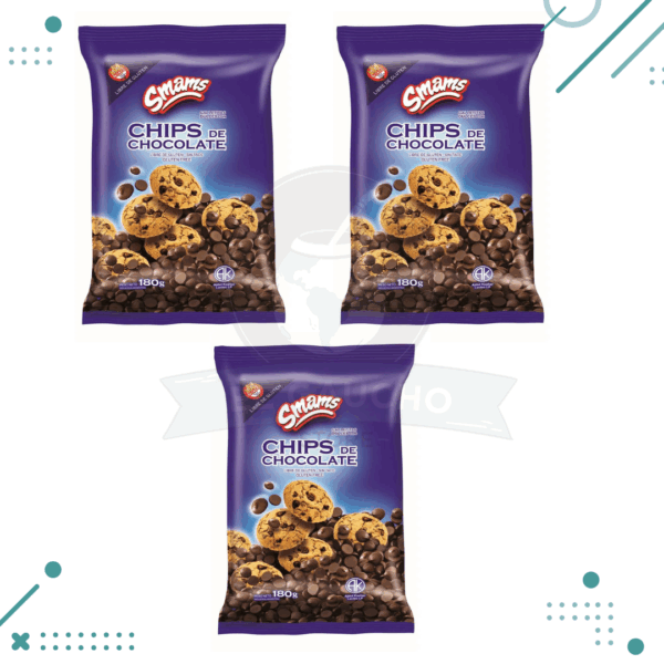Galletitas Smams Chips de Chocolate. Libres de gluten (150gr) (pack x3un) (450)