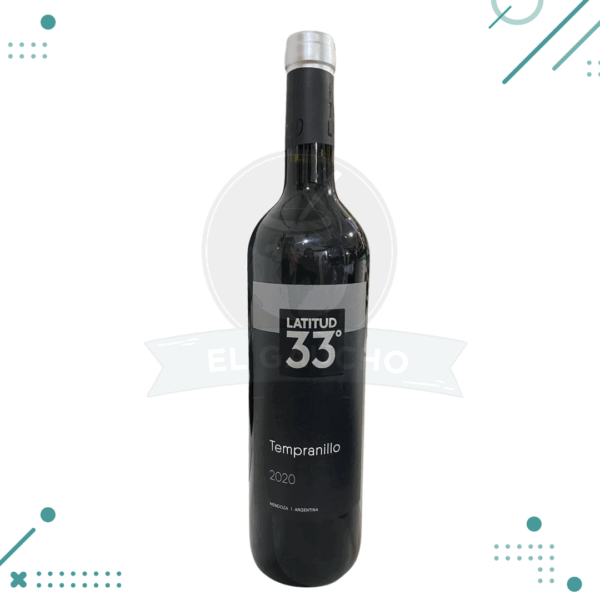 Vino Latitud 33 Tempranillo 2020 (750ml)