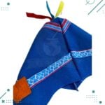 Sombrero niño - coya con trenzas AZUL - Imagen 2