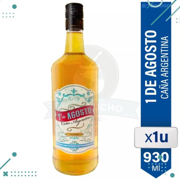 Licor Caña Argentina 1º De Agosto 930ml
