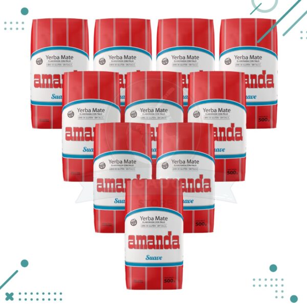 Yerba Mate Amanda SUAVE (500gr.) (pack 10) (5kg)