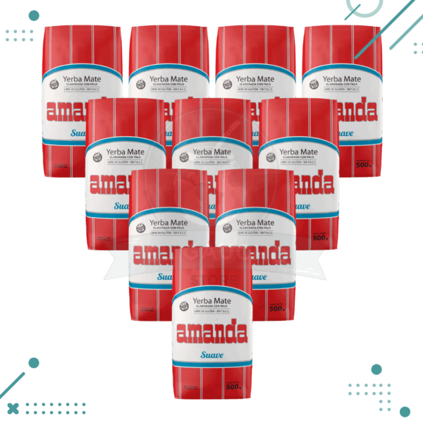 Yerba Mate Amanda SUAVE (500gr.) (pack 10) (5kg)