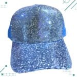 Visera Gorra con Lentejuelas CELESTE - Imagen 3