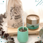 Set Mate Aqua + Topping Herbal + Bolsita de Lienzo