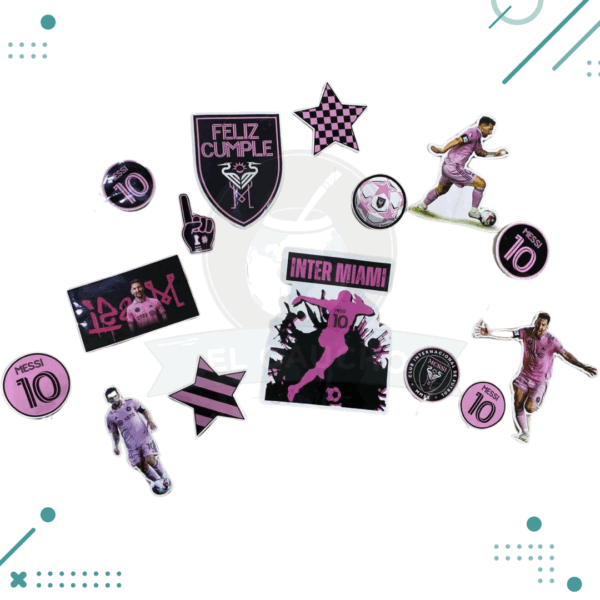 ESCENOGRAFIA PARA FIESTAS INTER-MIAMI (15 PIEZAS)