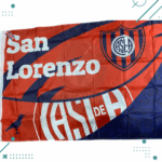 Bandera San Lorenzo Licencia Oficial 120cmx90cm MODELO 4 - Imagen 2