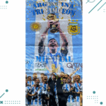 Cortina Argentina Tricampeon 70x120cm