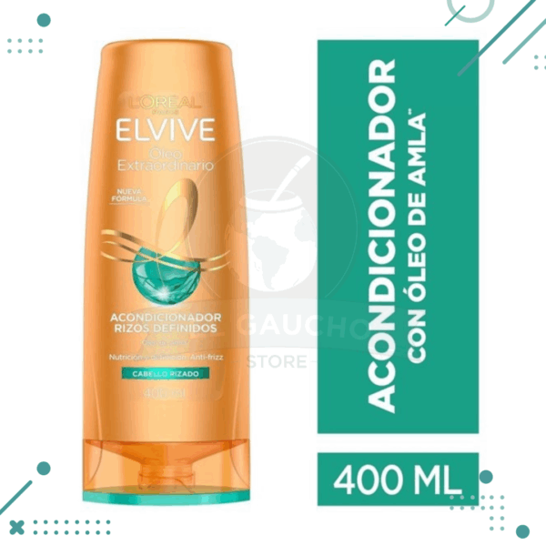 Acondicionador Elvive Óleo Extraordinario Rizos Definidos x400ml