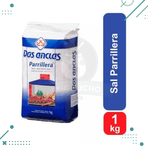 Sal PARRILLERA DOS ANCLAS 1kg.