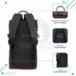 Mochila Matera T-go Con Correa + Yerbera - Color NEGRO - Imagen 4
