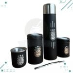 Set Matero Completo Grabado - Termo Acero, Yerb. Azuc. Mate y Bombilla (AFA) (500ml) - Imagen 4