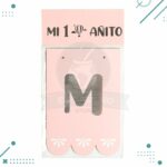 Banderin "MI PRIMER AÑITO" ROSA (2mts.) - Imagen 2