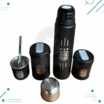 Set Matero Completo Grabado - Termo Acero, Yerb. Azuc. Mate y Bombilla (AFA) (500ml) - Imagen 2