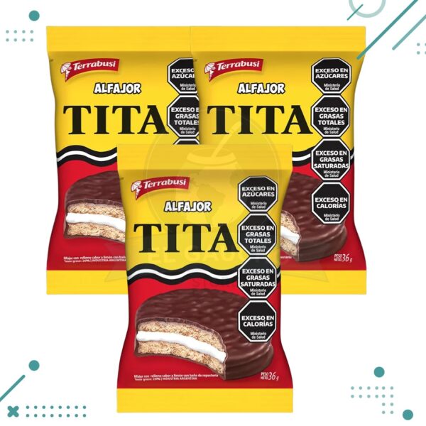 Alfajor tita 36gr pack x3un. (108gr)