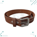 Cinturon Cuero Genuino 100% Artesanal, Cuero Color Suela, Guarda Roja, Modelo 13