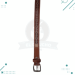 Cinturon Cuero Genuino 100% Artesanal, Cuero Color Suela, Guarda Roja, Modelo 13 - Imagen 3