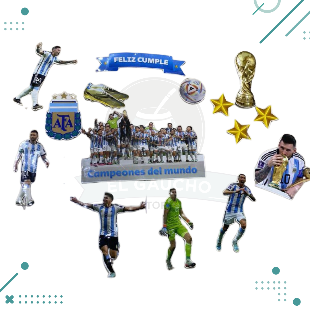 Diseno-sin-titulo-94-4.png Escenografia para Fiestas (tortas o cupcakes) Argentina Campeones del Mundo (15 PIEZAS) - Imagen 1