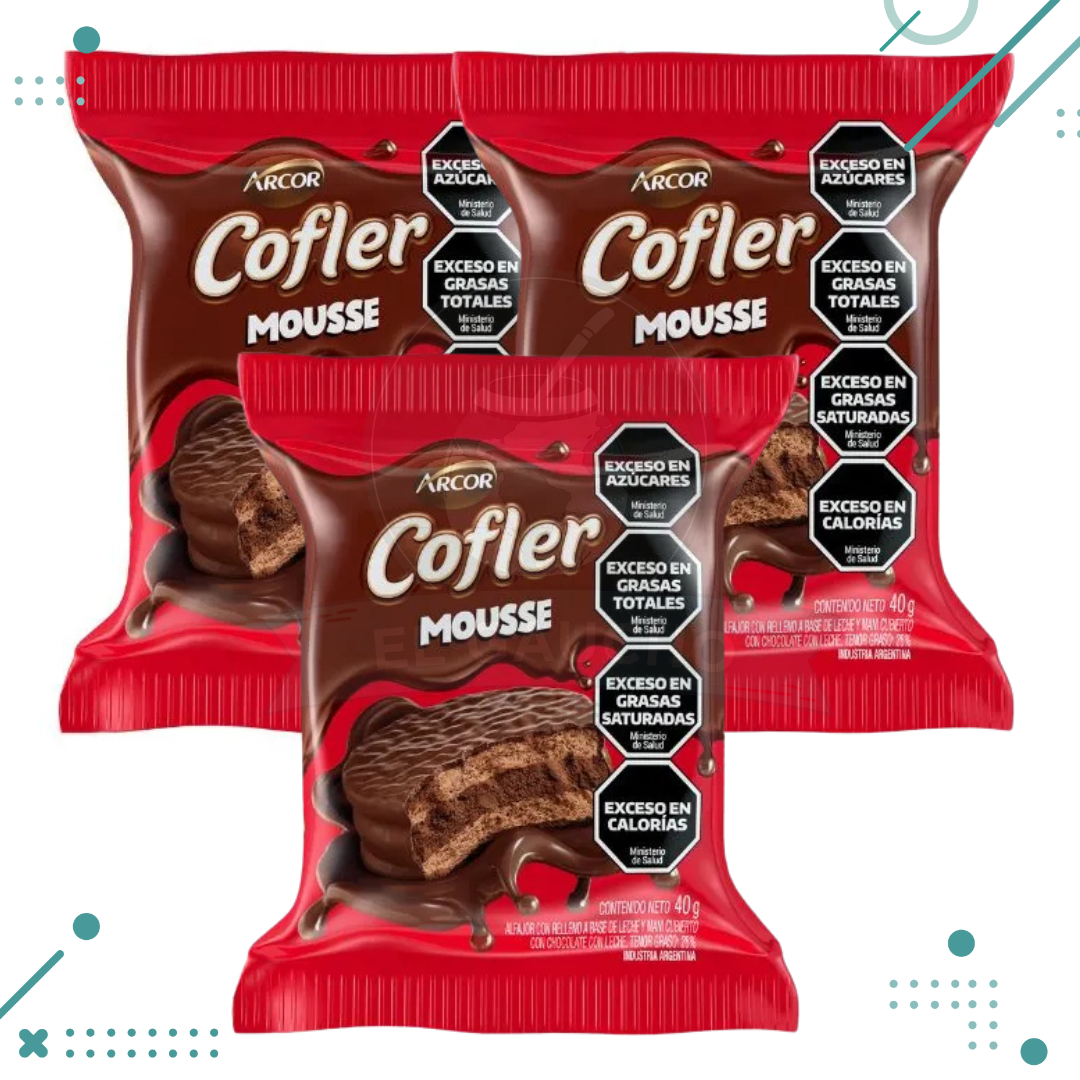Diseno-sin-titulo-94-6.png Alfajor Cofler Mousse Simple 40g (x3un) (120g) - Imagen 1