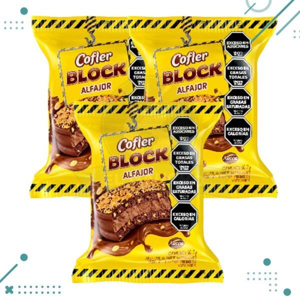 Alfajor Cofler Block Simple 40g (x3un) (120g)