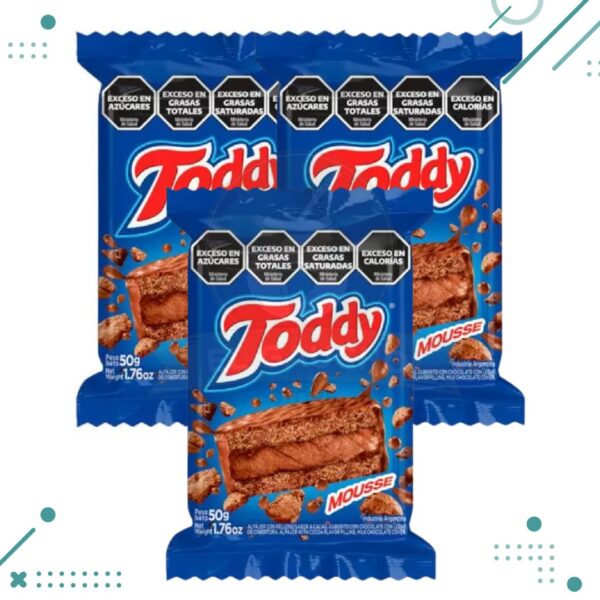 Alfajor Toddy Mousse 50gr (pack X 3un) (150gr)
