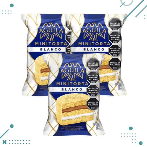 Alfajor Minitorta Aguila BLANCO (72gr) (Pack de 3un) 216gr